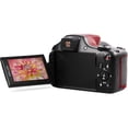 thumbnail image 3 of MINOLTA MN67Z 20 MP / 1080P FHD Bridge Digital Camera w/67x Optical Zoom (Red) Bundle with 32GB Memory Card + Camara Bag + Cleaning Kit + Vlogging Tripod + Accessories, 3 of 7