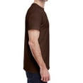 thumbnail image 2 of Jnriver Men's Short Sleeve Lightweight Heavy Cotton T-Shirt Regular-Fit Crewneck Tee for Casual Wear Gym Workout Summer Outfit - Dark Chocolate - M, 2 of 3