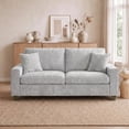 thumbnail image 4 of Poshby 71.25''W Loveseat 2 Seater Couch Sofa with Chenille Material, Modern for Living Room, Gray, 4 of 14