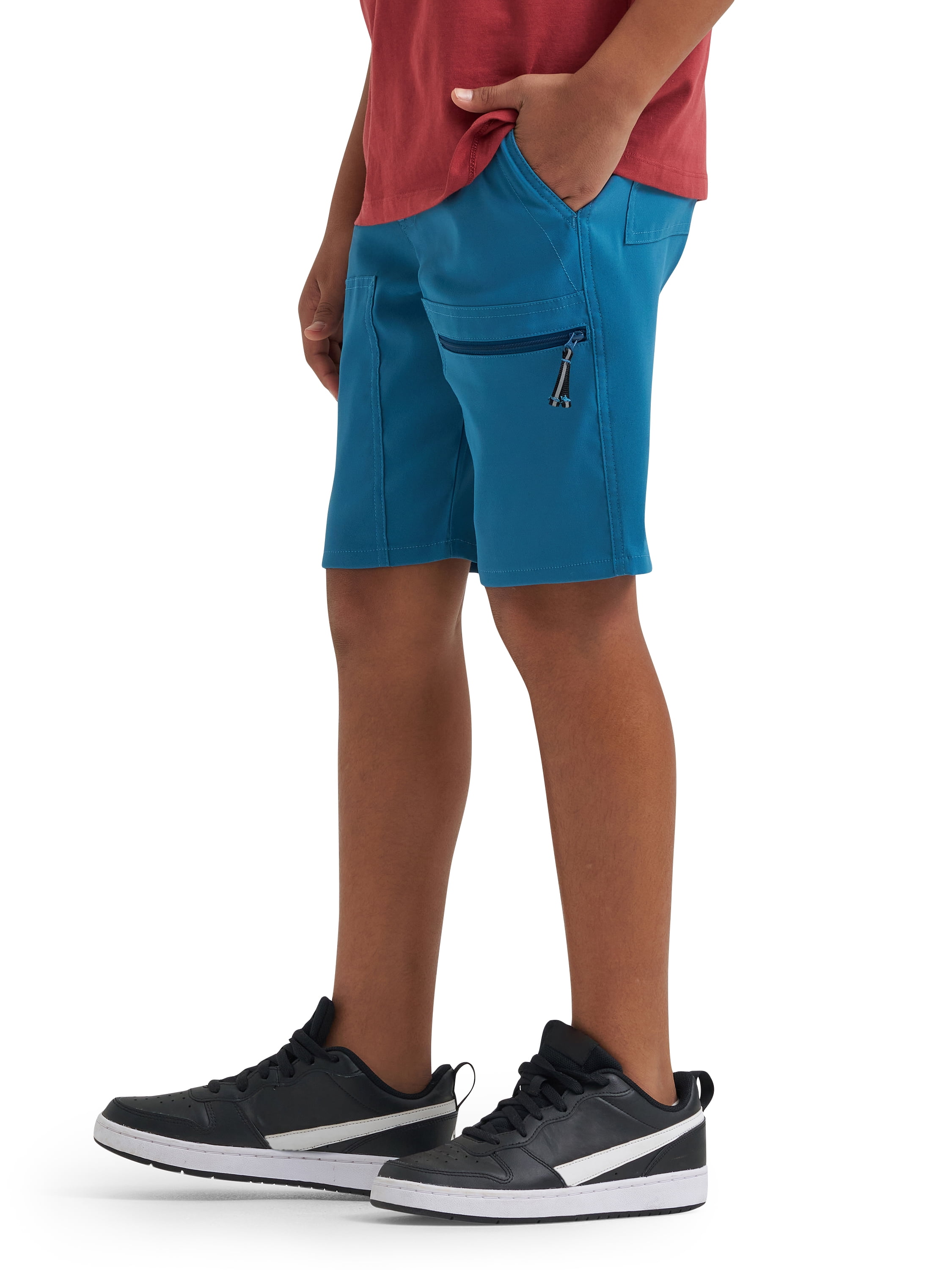 Wrangler® Boy's Tech Cargo Shorts with Screen Cleaner, Sizes XS-2XL & Husky