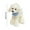 White, variant on Scarf Poodle Plush Doll - Lifelike Stuffed Animal Toy Soft Cuddly Companion Gift-Ready Decorative Friend Wedding Birthday Present(Brown)