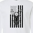 thumbnail image 4 of Inktastic Distressed Motorcycle Flag Long Sleeve T-Shirt, 4 of 5
