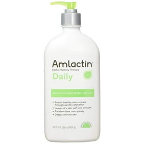 AmLactin Alpha-Hydroxy Therapy Moisturizing Body Lotion for Dry Skin, 20 Ounces