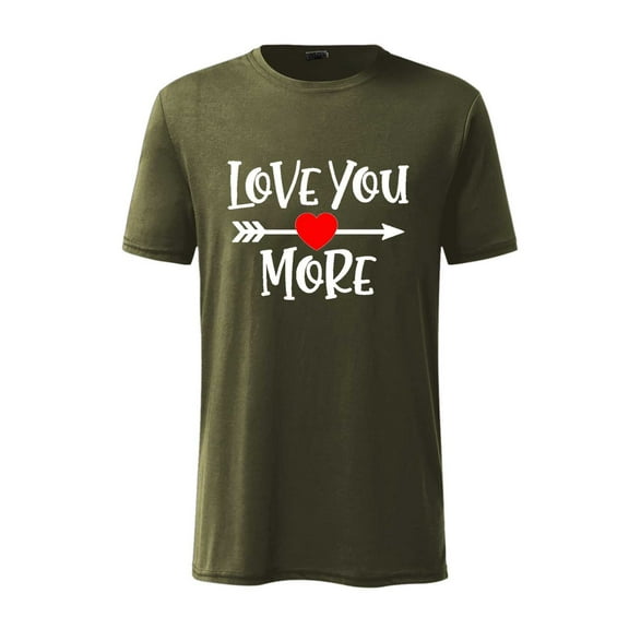 EQWLJWE T-Shirts for Men Men Valentine's Day Short Sleeve Love Printing Round Neck Pullover T Shirt Blouse