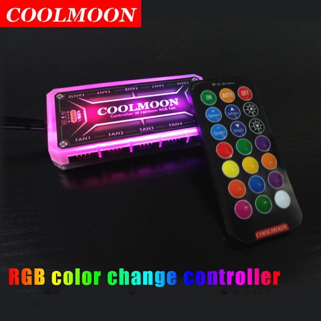Controlador remoto COOLMOON RGB DC12V 5A Controlador inteligente de color LED