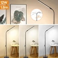 thumbnail image 6 of LITOM 360° Adjustable Gooseneck LED Standing Lamp, USB Rechargeable Floor Light, 3 Color Adjustable Brightness LED Floor Lamp for Bedroom, Living Room, Work, 6 of 12