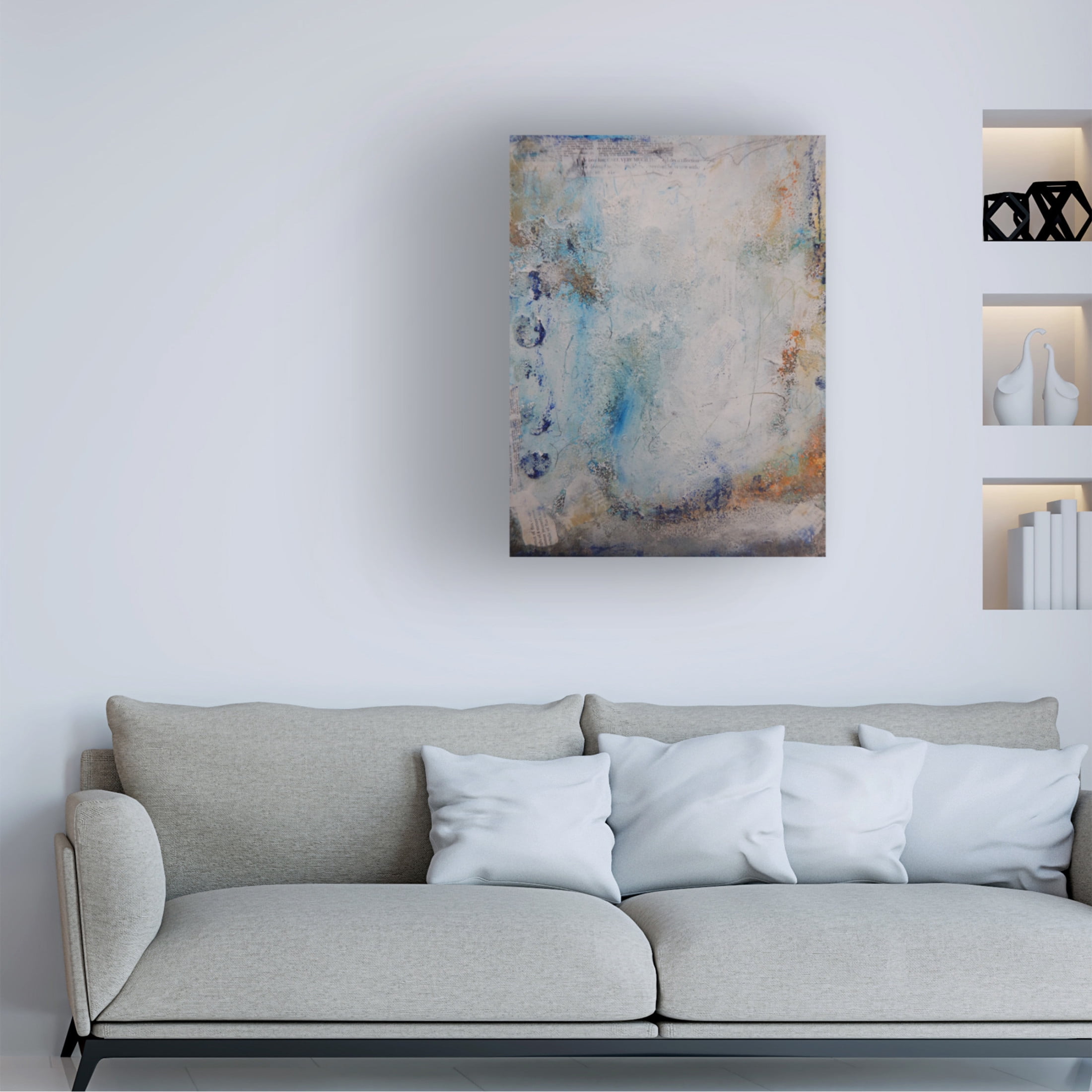 Canvas Wall Art - Deb Chaney 'Entablature' Wall Art for Living Room, Bedroom, or Office Décor by Trademark Fine Art - 24 x 32 Inches