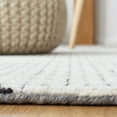 thumbnail image 5 of SAFAVIEH Abstract Stephanie Plaid Wool Area Rug, Gray/Ivory, 5' x 8', 5 of 12