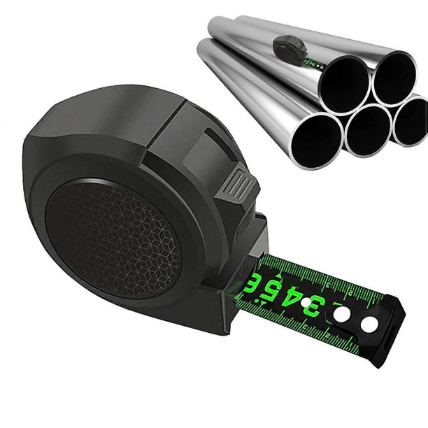 KAIYANG Cinta métrica, herramienta de medición de costura corporal fluorescente, regla de medición con hoja de acero al carbono, cinta métrica con hoja de carbono, mecanismo de autobloqueo