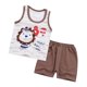 thumbnail image 3 of Trajes unisex Baoblaze de 2 piezas para bebés y niños, camisetas sin mangas, Tops y pantalones cortos, Estilo1, 80-90cm, 3 of 8