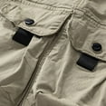 thumbnail image 5 of Mgmyaa Men's Stretch Cargo Shorts Casual Drawstring Comfortable Workwear Shorts, 5 of 8
