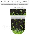 thumbnail image 5 of HELLHERO Polyester Toilet Seat Cover Set for Modern Bathrooms Easter Toilet Seat Cover Replacement with Stretch 2 Pack, Christmas Gifts St. Patrick's Day, 5 of 5