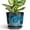 Blue Glaze, variant on 6 inch Flower Pots, Small Round Ceramic Planter with Drainage, Minimalist Pot for Indoor Plants & Cactus, for Office Desk Decor, Light Yellow