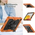 thumbnail image 4 of XYX For iPad (A16)11th /10th Generation 11/10.9 inch 2025/2022 Case, 360 Rotating Shockproof Cover with Stand, Screen Protector, Shoulder Strap, Orange, 4 of 7