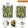 thumbnail image 5 of Yayeee 4 Pack Qtip Holder Bathroom Cotton Swab Canister with Lid Clear Dispenser Set, Orange Tree, 5 of 6