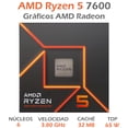 thumbnail image 2 of Procesador AMD RYZEN 5 7600 5.1 GHZ 6 Core AM5 100-100001015BOX, 2 of 6