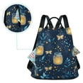 thumbnail image 5 of FORMRS Women's Travel Backpack Purse Anti-Theft Hidden Pockets Casual Shoulder Bag, Blue Fireflies Pattern, 5 of 7