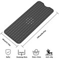 thumbnail image 2 of Alfombrilla De Ducha Antideslizante Alfombrilla De Baño Extra Larga, Alfombrilla De Bañera Con Ventosa, Bañera Para Niños Alfombrilla De Bañera De Goma TPR Ambiental, 100x40 Cm-Negro oso de fresa Electrónica, 2 of 5