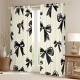 thumbnail image 6 of Erosebridal Cute Coquette Bow Curtains Pack of 2 (42x84 Each) For Girls,Black Kawaii Bowknot Kids Curtains Blackout, 6 of 7