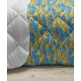 thumbnail image 3 of Yellow Submarine Down Alternative Comforter, Underwater Life Theme Pattern Submarines Whales and Crabs Print, Microfiber Quilt for All Season, 5 Sizes, Aqua and Mustard, by Ambesonne, 3 of 3