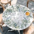thumbnail image 3 of Mouse Tailings Round Fitted Table Cover Eucalyptus Leaves Plants Watercolor Waterproof Table Cloth with Elastic Edge Wipeable Tablecloth for Picnic Camping Party Fits 45"-54" Diameter, 3 of 8
