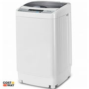 Portable Compact Washing Machine 1.28 Cu.ft Spin Washer Drain Pump 8 Water Level