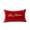 Red With White Script, variant on QISIWOLE Festive Christmas Throw Pillow Cover, 11.81 x 19.69 Inch Embroidered Velvet, Seasonal Holiday Decor for Sofa Couch Living Room Bedroom, White With Red Script