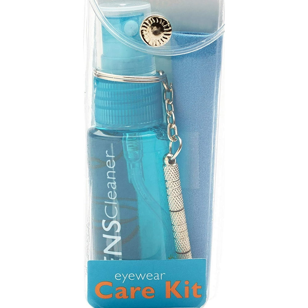 Eyeglass Cleaning & Repair Kit; 1oz Bottle Cleaning Spray, Microfiber