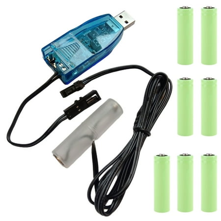 

1m USB to 1V-24V Adjustable LR6/AM3/AA Battery Eliminator with LED Voltmeter