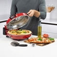 thumbnail image 3 of Kalorik Hot Stone Pizza Oven, in Red (PZM 43618 R), 3 of 12