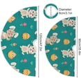thumbnail image 3 of GZHJMY Easter Bunny Christmas Tree Skirt Home Decoration Large Round Christmas Tree Skirt for Holiday Party Home Christmas Day Ornaments, 35.4", 3 of 6