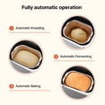 thumbnail image 4 of VEVOR Bread Maker, 19-in-1 2LB Dough Machine, Nonstick Ceramic Pan Automatic Breadmaker with Gluten Free Setting, Whole Wheat Bread Making, Digital, Programmable, 3 Loaf Sizes, 3 Crust Colors, 4 of 9