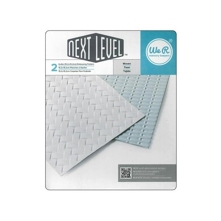 - We R Memory Keepers Woven Embossing Folders: 2 Pack