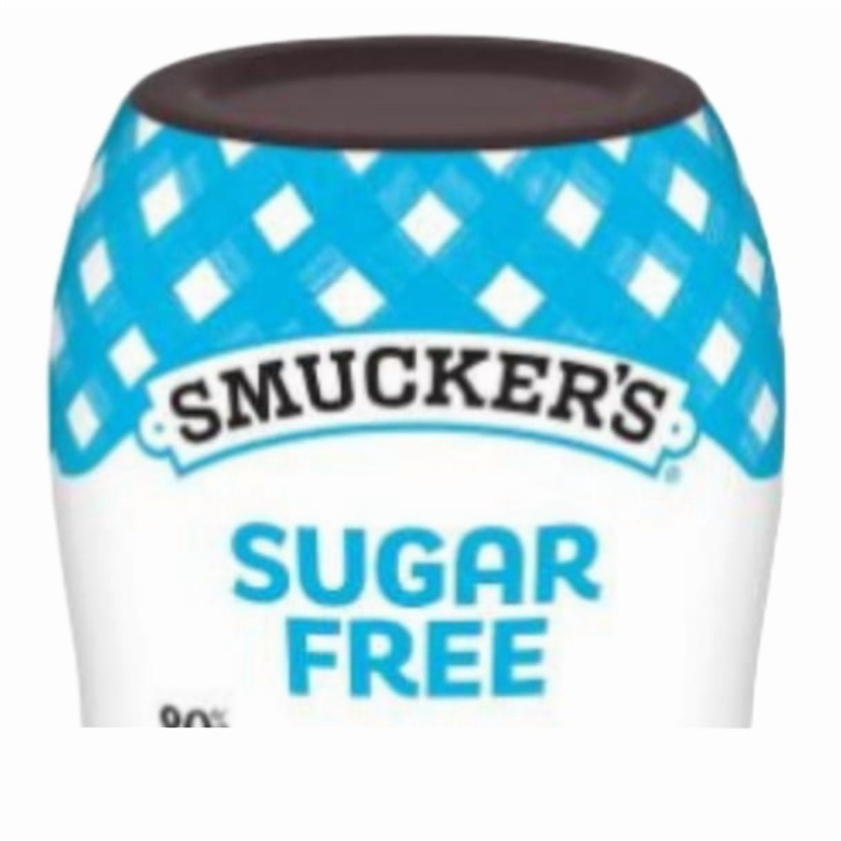 Smucker's 16.5 Ounce Squeeze Sugar Free Grape Each (2 pack) and 8in Silicone Spatula (Color Varies)