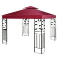thumbnail image 1 of Costway 9.8' x 9.8' Gazebo Top Cover Patio Canopy Replacement 2-Tier 3 Color, 1 of 9