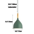 thumbnail image 2 of Minimalism Wood Metal Pendant Light, Nordic Style Colorful Pendant Lamp, Modern Farmhouse Pendant Lighting, Pendant Light Fixture for Over Kitchen Island Dining Room Table Entrance, 2 of 7