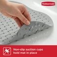 thumbnail image 4 of Rubbermaid INSTAMAT Tub Mat, Non-Slip Bath Mat Hangs on Showerhead for Fast Drying, BPA-Free TPE, 27.2" x 15.2", Grey, 4 of 9