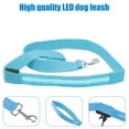 thumbnail image 2 of Luxtrada LED Dog Leash Light Up Dog Leash Micro USB Rechargeable Waterproof Nylon Webbing Glow Safety Standard Dog Leash for Dogs (Blue), 2 of 6