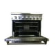 thumbnail image 3 of Thor Kitchen 36" Professional Free Standing Dual Fuel Range with 6 Burner, Stainless Steel, 3 of 6