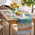 thumbnail image 6 of Placemats Set of 4, Boho Summer Beach Place Mats Mount Coconut Tree Bohemian Tablemats Washable Placemat Table Decoration for Kitchen Table Dinner Party Home Decor Indoor Outdoor 13x19 Inch, 6 of 9