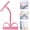 Pink, variant on Multifunction Pedal Resistance Band, 4-Tube Yoga Puller, High Elasticity AB Training Device for Arm, Waist and Leg Slimming at Home or Gym.