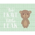 thumbnail image 2 of Robinson, Tamara 18x15 White Modern Wood Framed Museum Art Print Titled - Be Brave Bear, 2 of 4