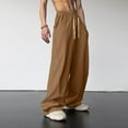 thumbnail image 1 of Pantalons Décontractés pour Femmes, Taille Haute, Jambes Larges, Design Polyvalent pour Usage Quotidien et Style de Rue sur Plateformes, 1 of 3