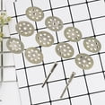 thumbnail image 1 of Raindrops 10Pcs Discs Rotary Tool Grinding Stone Grinding Disc Silver Metal for Crafters, 1 of 8