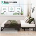 thumbnail image 3 of Lutown-Teen 9 inch Twin Bed Frames, Heavy Duty Metal, No Box Spring Needed, Noise Free, Easy Assembly, Black, 3 of 7