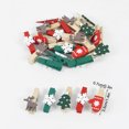 thumbnail image 3 of 20 piezas/lote de pinzas de madera para árbol de Navidad, alce, copo de nieve, mini marcos de fotos de ropa de madera, pinzas de papel, pinzas para la ropa, pinzas para manualidades, 3 of 5
