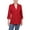 Red, variant on Womens Petites Solid  Two-Button Blazer