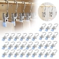 thumbnail image 2 of Boot Hangers Clips, Ngxiha 30Pack Laundry Hooks Hanging Clips Clothes Pins Closet Hanger Organizer Clamps Socks Towel Clips Heavy Duty Clothespins Bulk Hanger Clips for Bras Socks Towels Underwear, 2 of 7