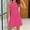 Hot Pink, variant on Dresses For Women Sevevn Woman Fashion Comfortable Summer Solid Color Sleeveless Round-Neck Dress