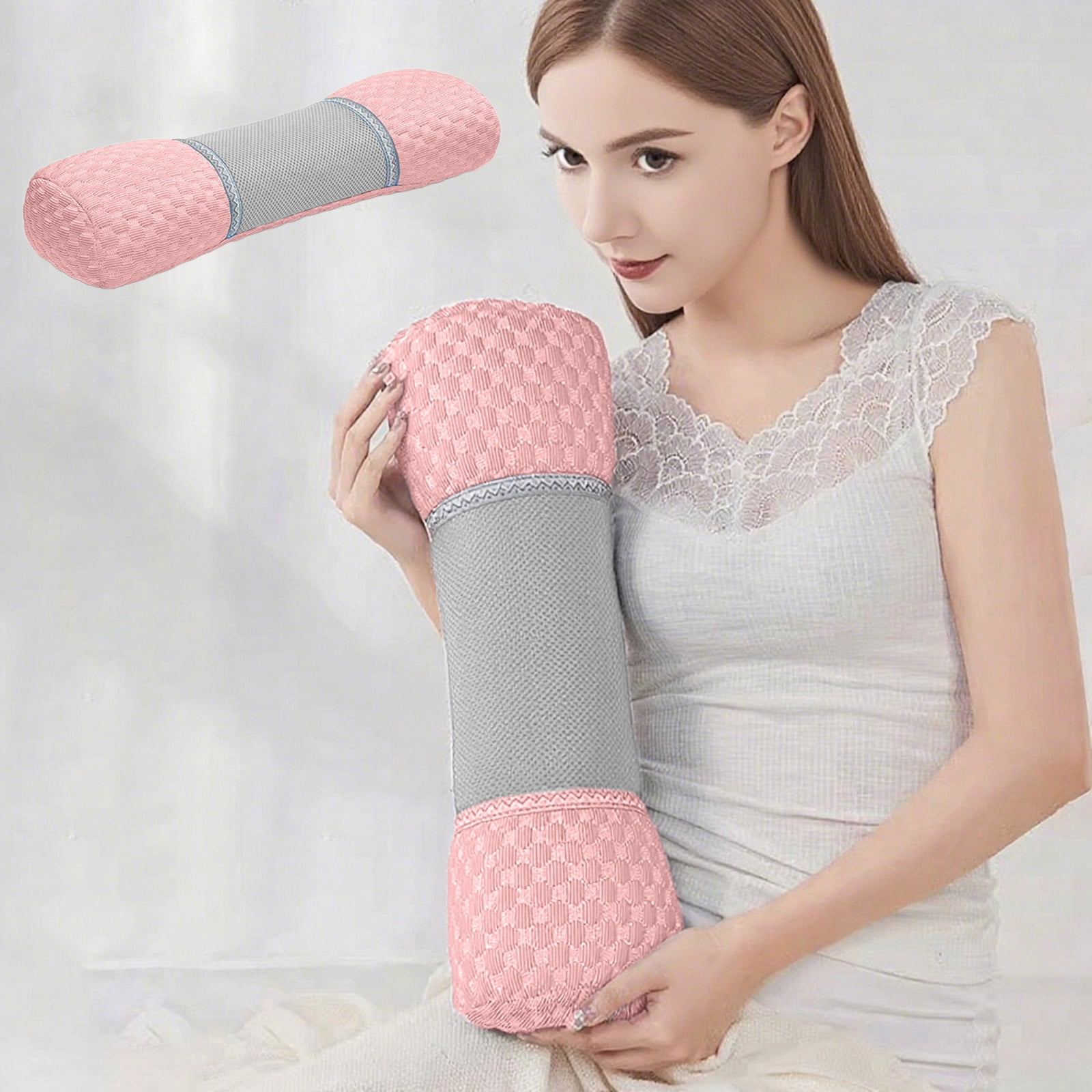 JoyMoreHome Cervical Pillow for Neck Pain Relie, Neck Pillows Support for Sleeping, Bolster Pillow for Bed, Legs, Back and Yoga